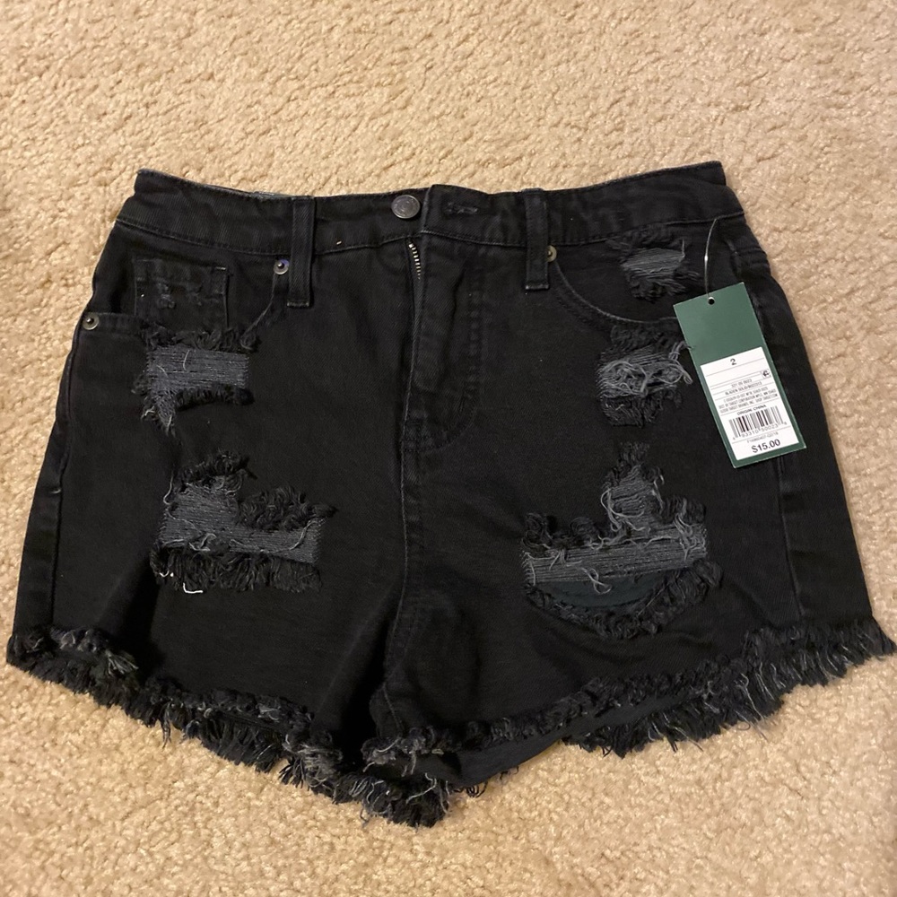 Brand New Black Jean shorts